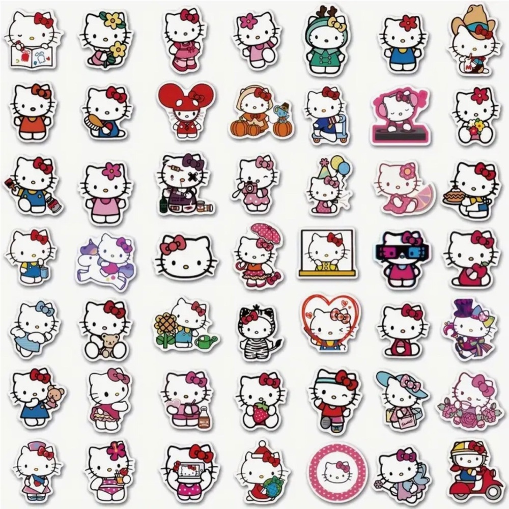 Sanrio Hello Kitty Paper Sticker Collection - 100 PCS - Picture 5 of 8